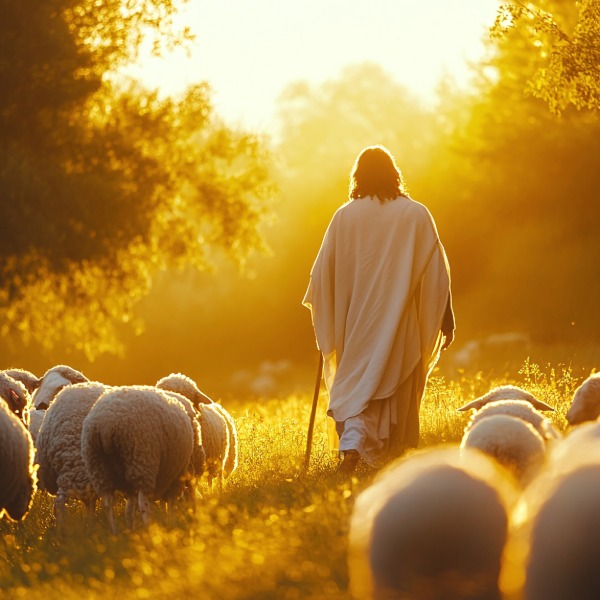 Bon-Pasteur-dest Une réflexion profonde sur le leadership de service de Jésus. Découvrez comment Il nous appelle par notre nom pour nous conduire vers une vie en abondance et la vraie liberté.